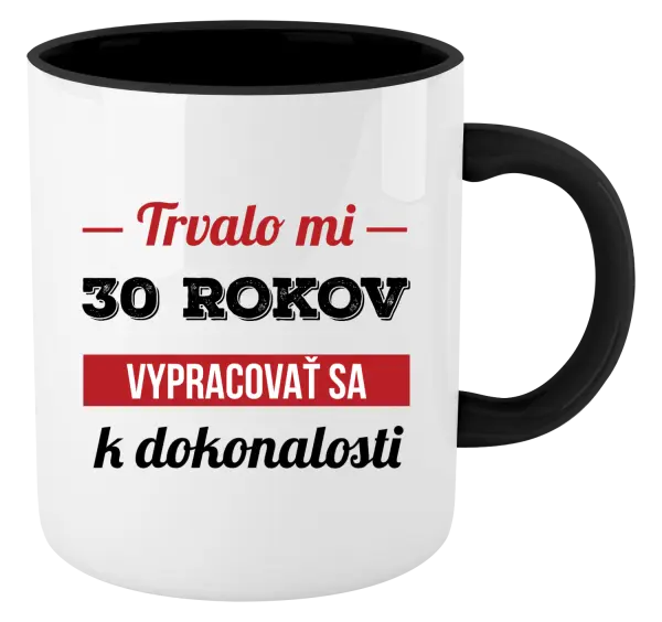 Hrnček  Trvalo mi x rokov vypracovať sa k dokonalosti 