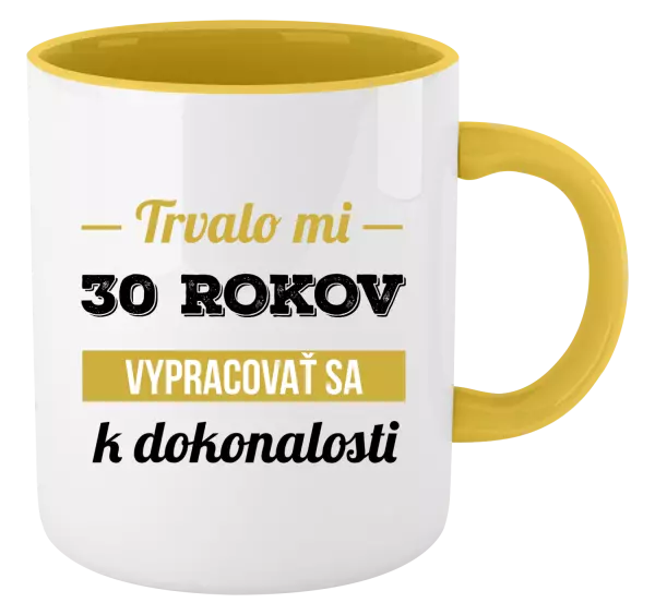 Hrnček  Trvalo mi x rokov vypracovať sa k dokonalosti 