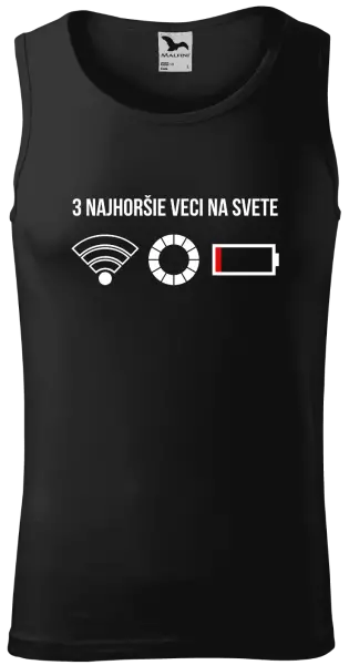 Pánske tielko Tri najhoršie veci na svete