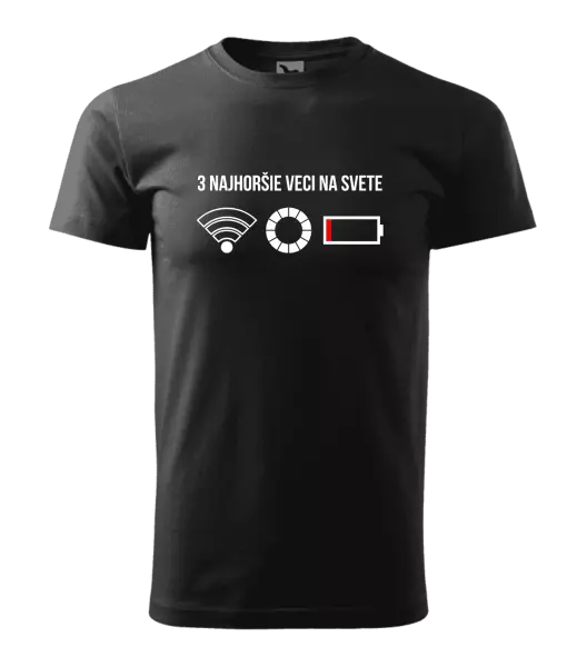 Pánske tričko Tri najhoršie veci na svete