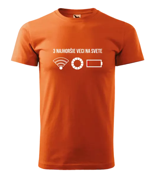 Pánske tričko Tri najhoršie veci na svete