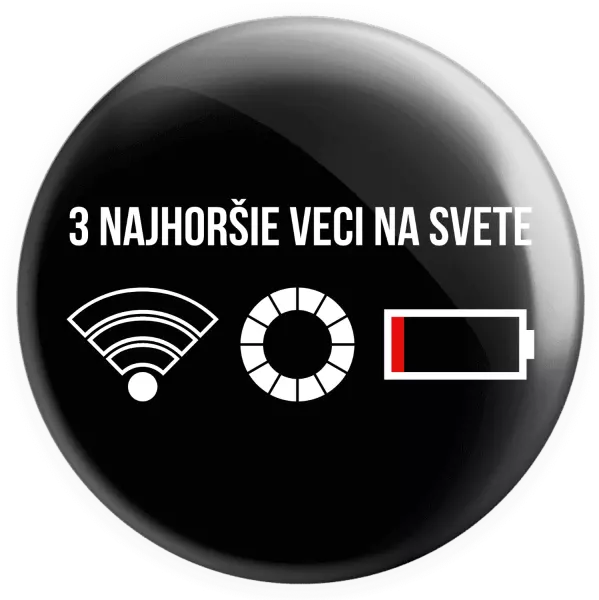 Placka Tri najhoršie veci na svete