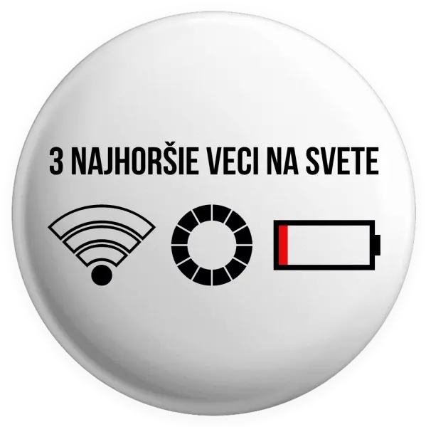 Placka Tri najhoršie veci na svete