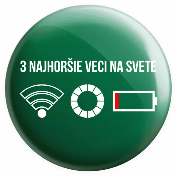 Placka Tri najhoršie veci na svete