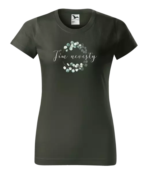 Dámske tričko Tím nevesty - eukalyptus