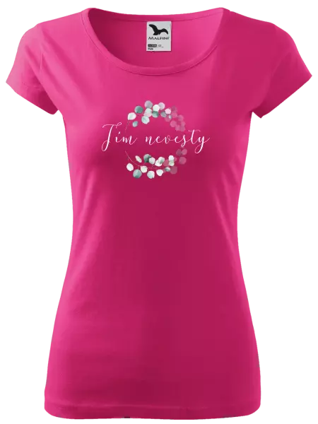 Dámske tričko Tím nevesty - eukalyptus