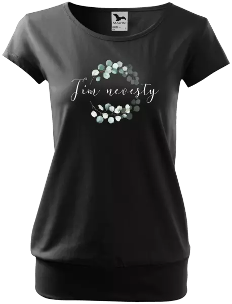 Dámske tričko Tím nevesty - eukalyptus