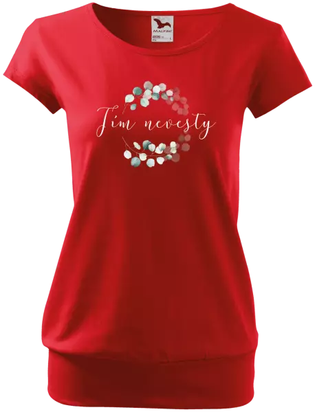 Dámske tričko Tím nevesty - eukalyptus