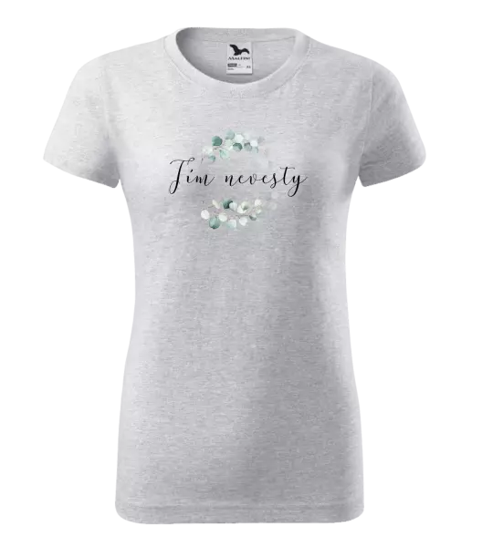 Dámske tričko Tím nevesty - eukalyptus