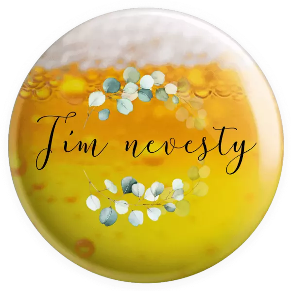 Placka Tím nevesty - eukalyptus