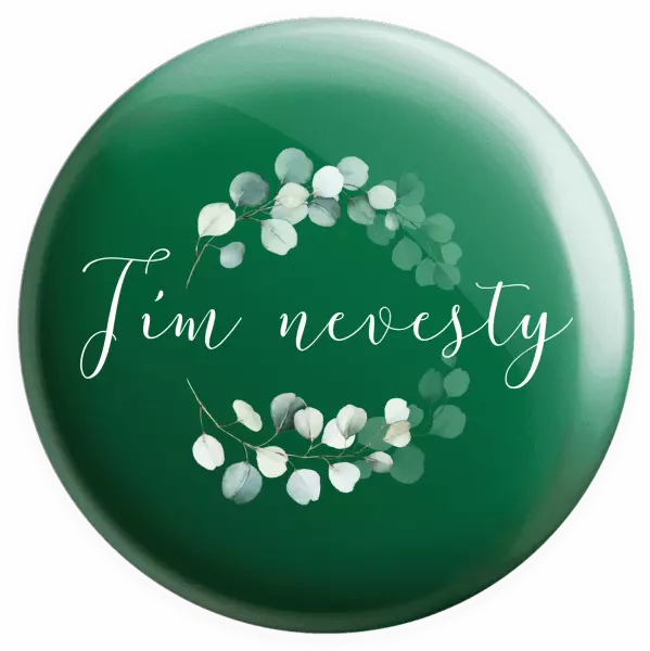 Placka Tím nevesty - eukalyptus