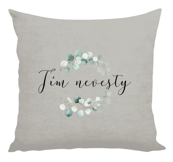 Vankúš Tím nevesty - eukalyptus