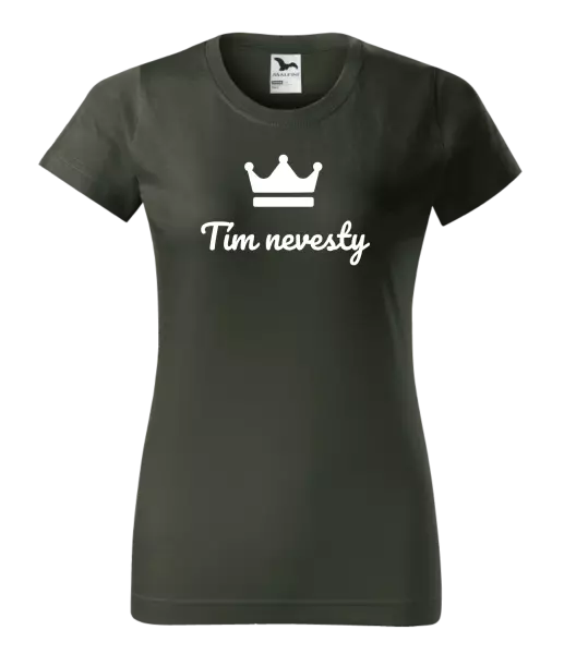 Dámske tričko Tím nevesty - korunka 