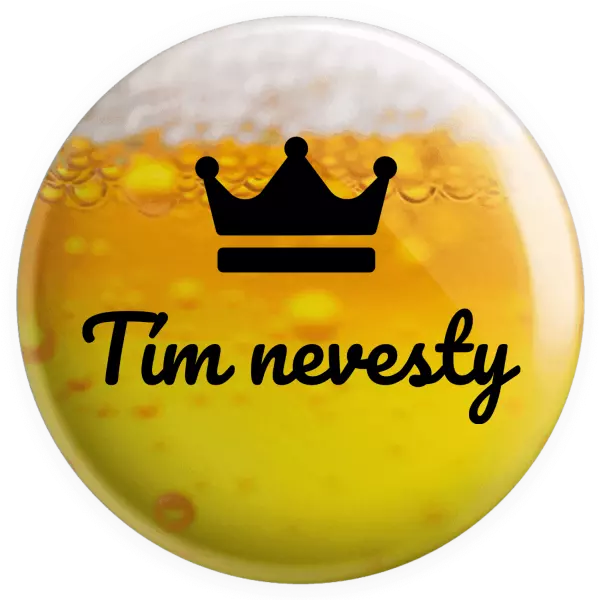Placka Tím nevesty - korunka 