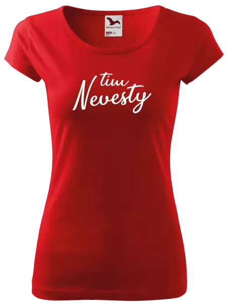 Dámske tričko Tím nevesty - nápis