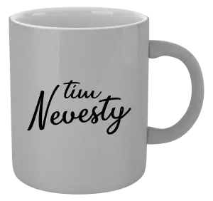 Hrnček metalický Tím nevesty - nápis