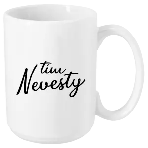 Hrnček Tím nevesty - nápis