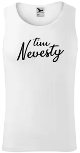 Pánske tielko Tím nevesty - nápis