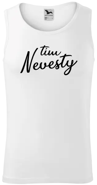 Pánske tielko Tím nevesty - nápis