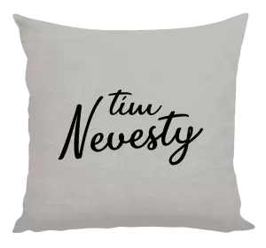 Vankúš Tím nevesty - nápis