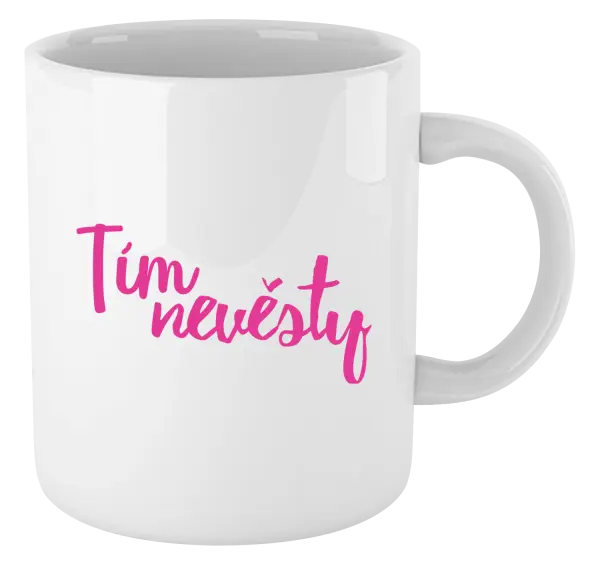 Hrnček Tím nevesty - nápis 2