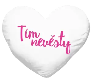 Vankúš Tím nevesty - nápis 2