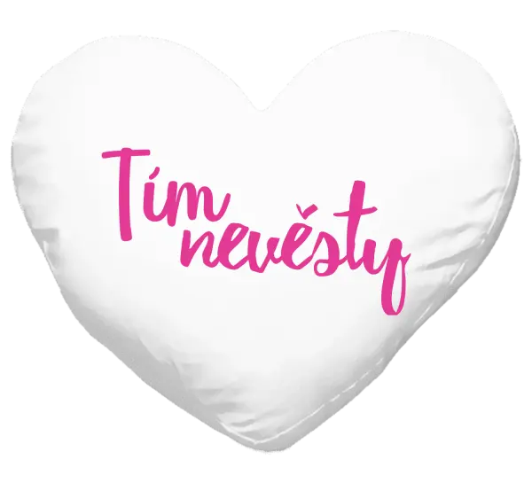 Vankúš Tím nevesty - nápis 2