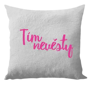 Vankúš Tím nevesty - nápis 2