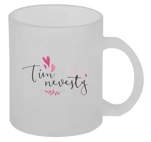 Hrnček Tím nevesty - srdiečka a lístočky