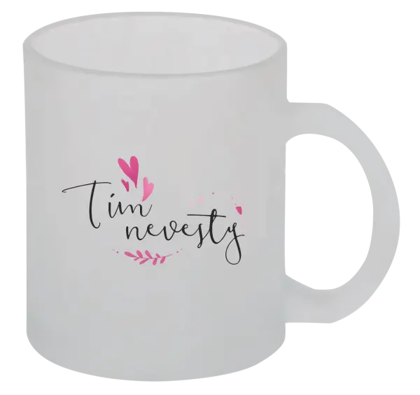 Hrnček Tím nevesty - srdiečka a lístočky