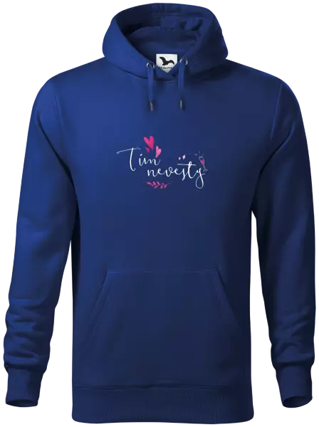 Pánska mikina Tím nevesty - srdiečka a lístočky