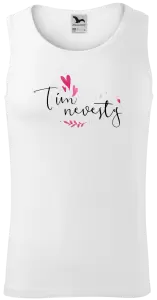 Pánske tielko Tím nevesty - srdiečka a lístočky