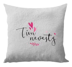 Vankúš Tím nevesty - srdiečka a lístočky