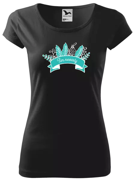 Dámske tričko Tím nevesty - zelené lupene