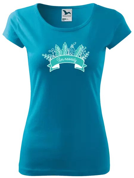 Dámske tričko Tím nevesty - zelené lupene