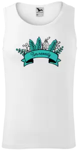 Pánske tielko Tím nevesty - zelené lupene