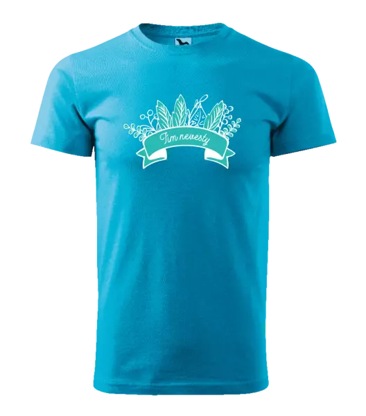 Pánske tričko Tím nevesty - zelené lupene