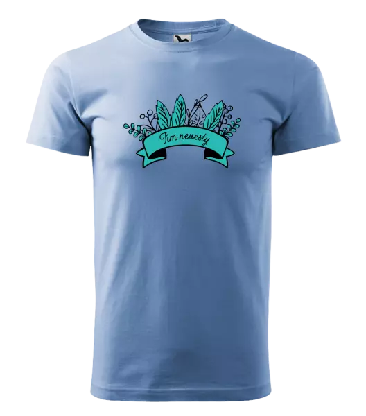 Pánske tričko Tím nevesty - zelené lupene