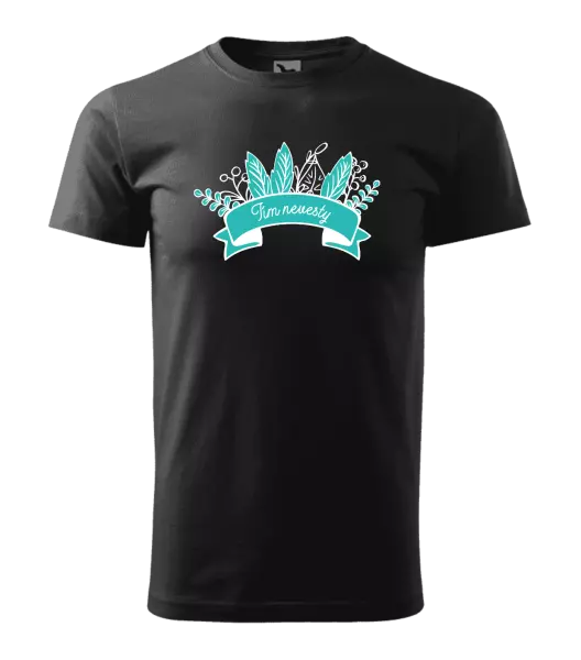 Pánske tričko Tím nevesty - zelené lupene