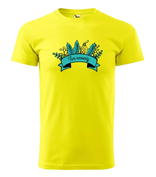 Pánske tričko Tím nevesty - zelené lupene