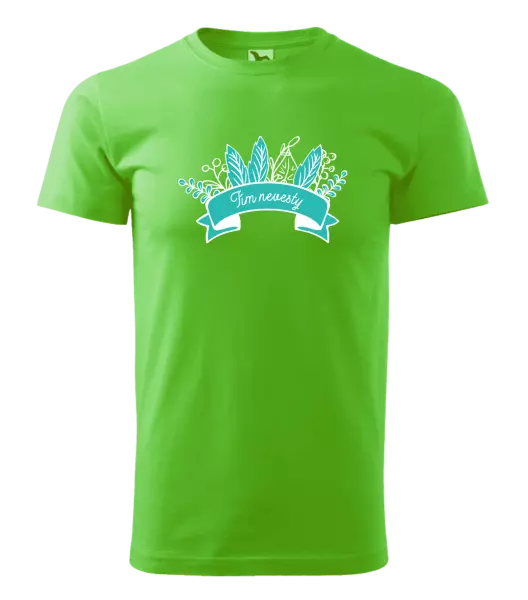 Pánske tričko Tím nevesty - zelené lupene