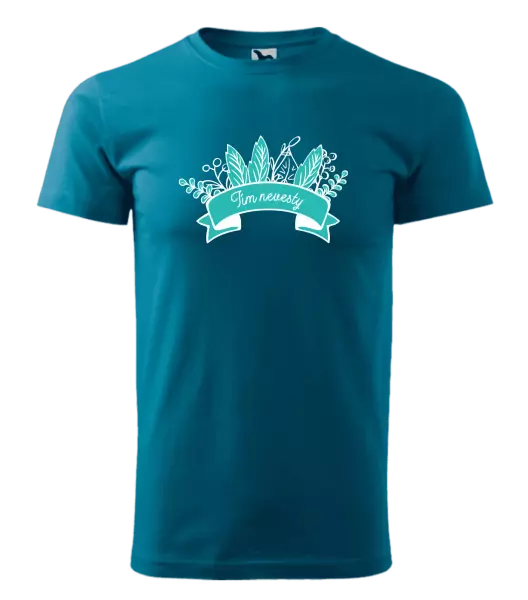 Pánske tričko Tím nevesty - zelené lupene
