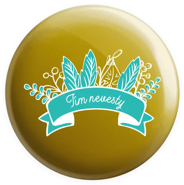 Placka Tím nevesty - zelené lupene