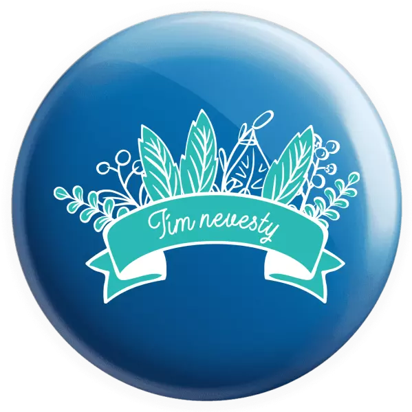 Placka Tím nevesty - zelené lupene