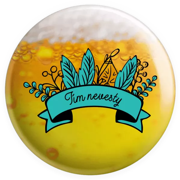 Placka Tím nevesty - zelené lupene