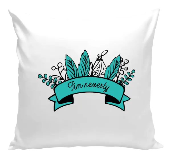 Vankúš Tím nevesty - zelené lupene