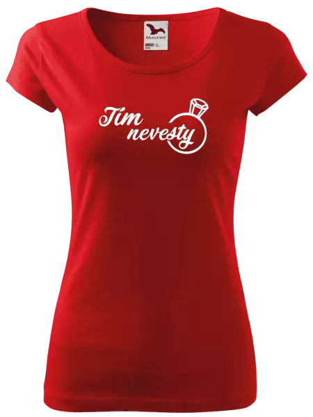 Dámske tričko Tím nevesty s prsteňom