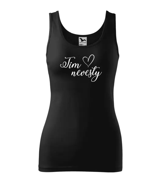 Dámske tielko Tím nevesty so srdiečkom