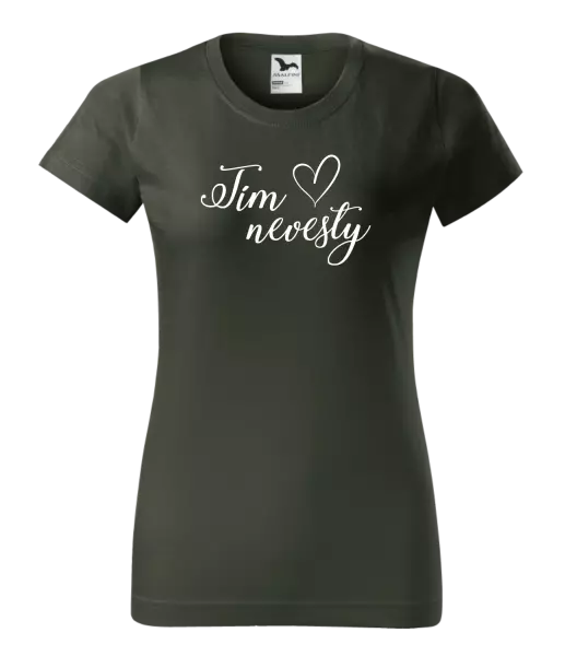 Dámske tričko Tím nevesty so srdiečkom