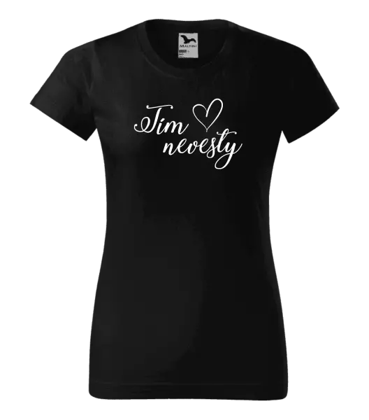 Dámske tričko Tím nevesty so srdiečkom